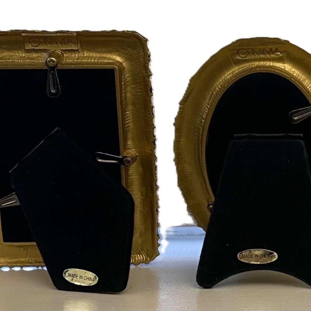 Metropolitan Museum of Art 3 Mini Photo Frames In Box Jeweled Enamel Lattice MMA - Picture 5 of 14